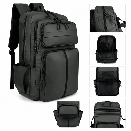 Rucsac mare de drumeție de 30 L, cu multe compartimente – negru, vedere 2