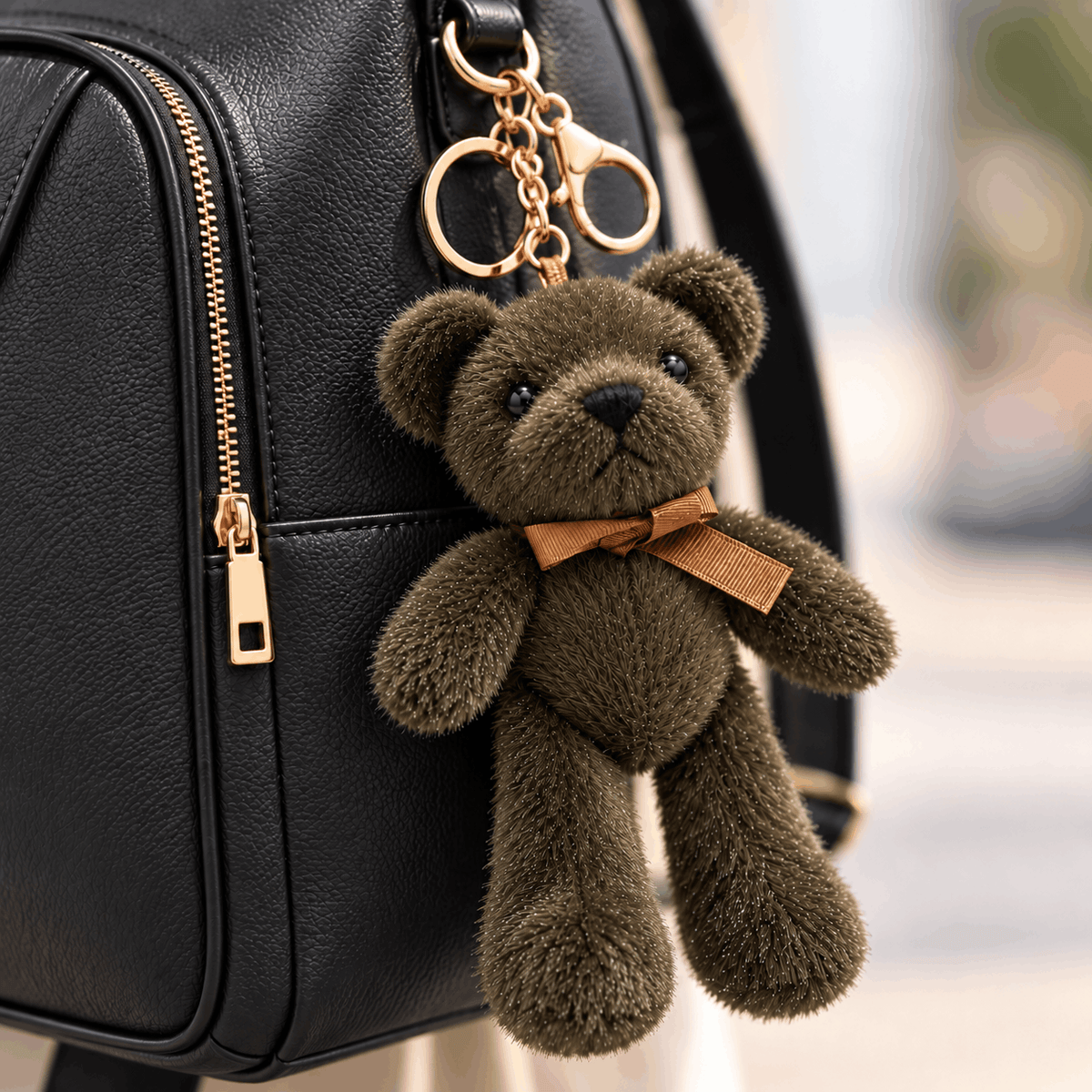 Плюшен ключодържател мече NAZZEA TEDDY – аксесоар за чанта и раница, изглед 16