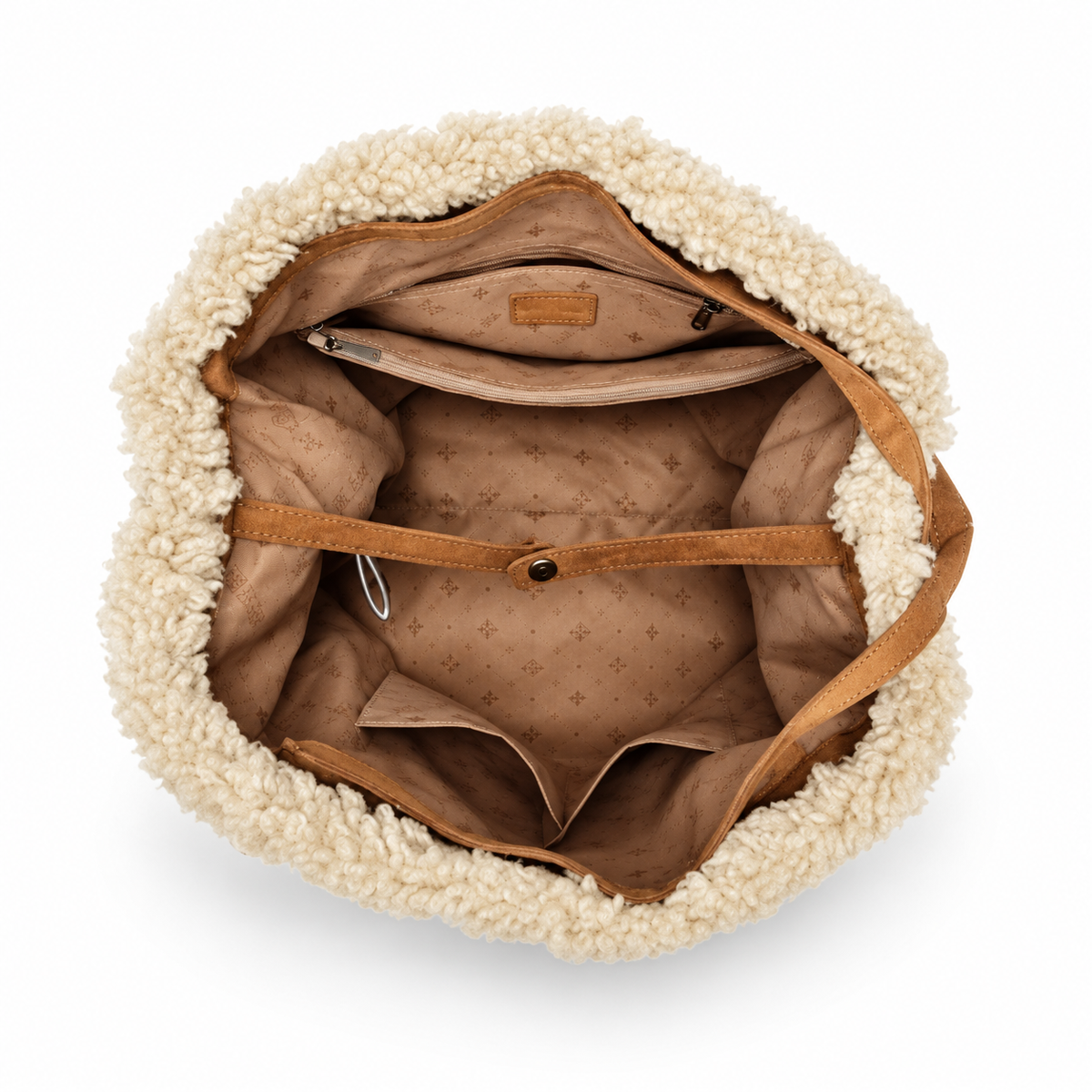 Sac à bandoulière pour femme SWEET YEARS Nuvola avec bordure duveteuse, vue 2