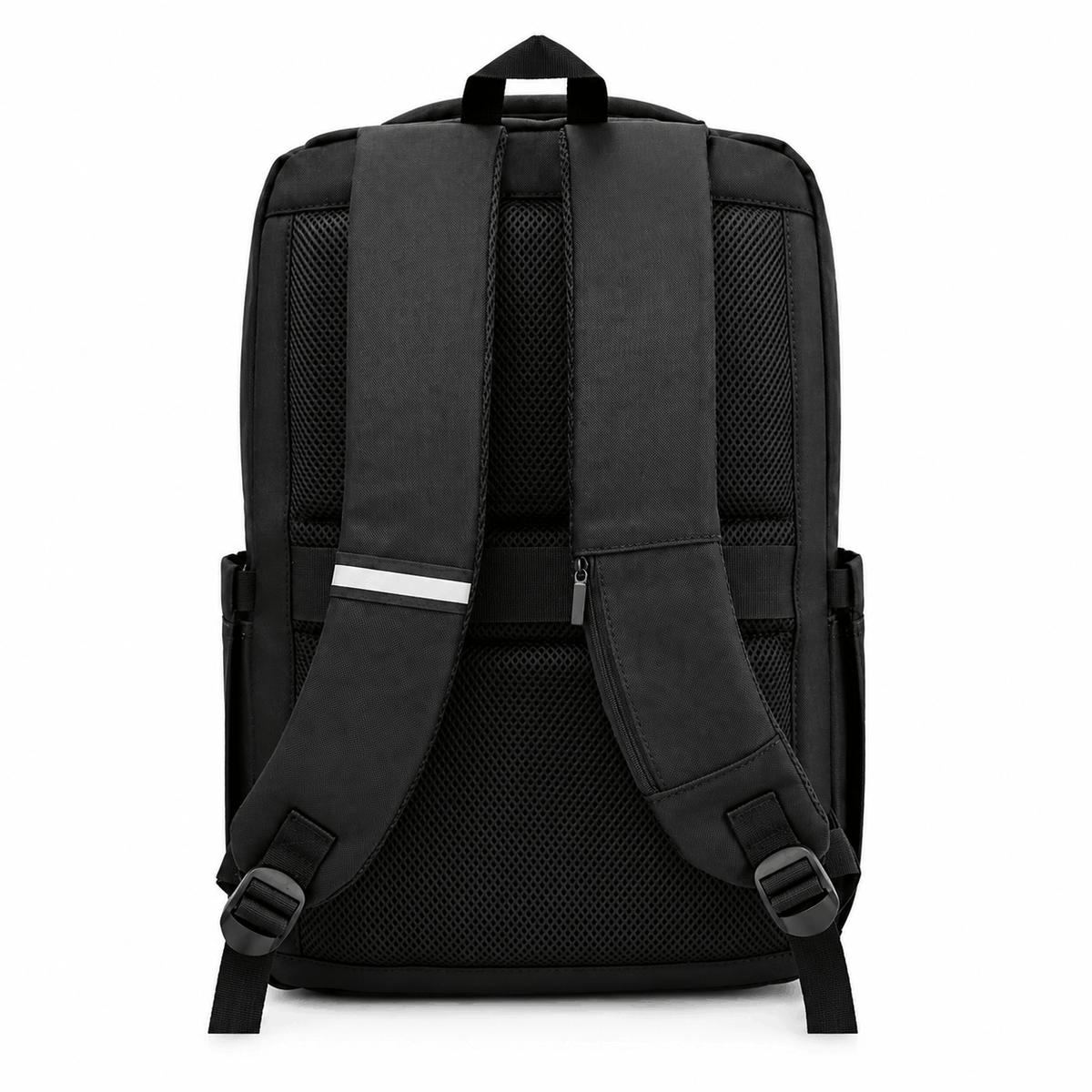 Schwarzer Business-Rucksack für Laptops mit vielen Fächern – 46 cm, Ansicht 3