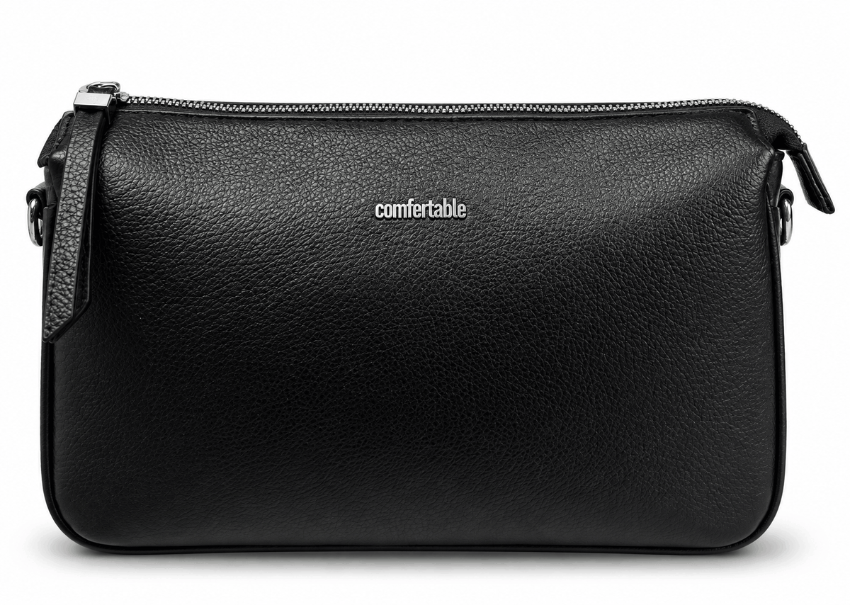 Damenhandtasche Comfortable ELORA, Farbe Schwarz