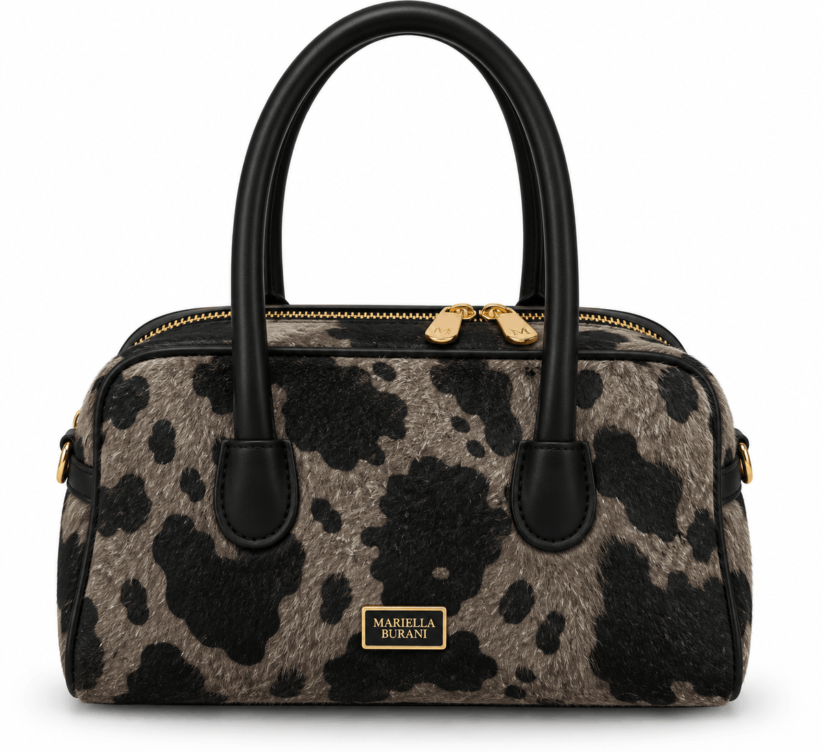Дамска чанта MARIELLA BURANI Cavalli – Animal Print, модел Bison Brown