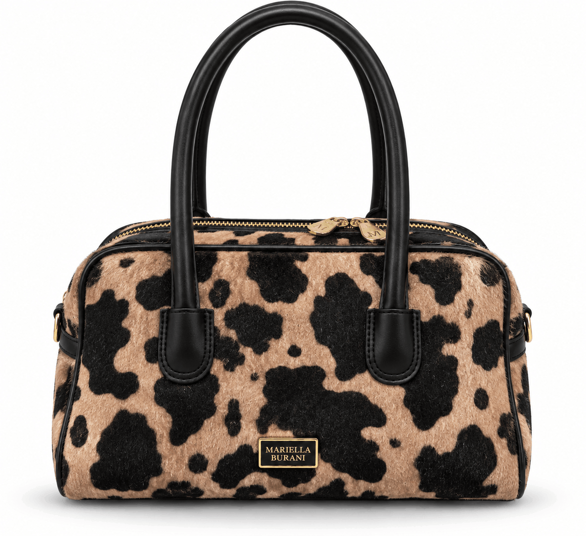 Дамска чанта MARIELLA BURANI Cavalli – Animal Print, модел Mustang Tan