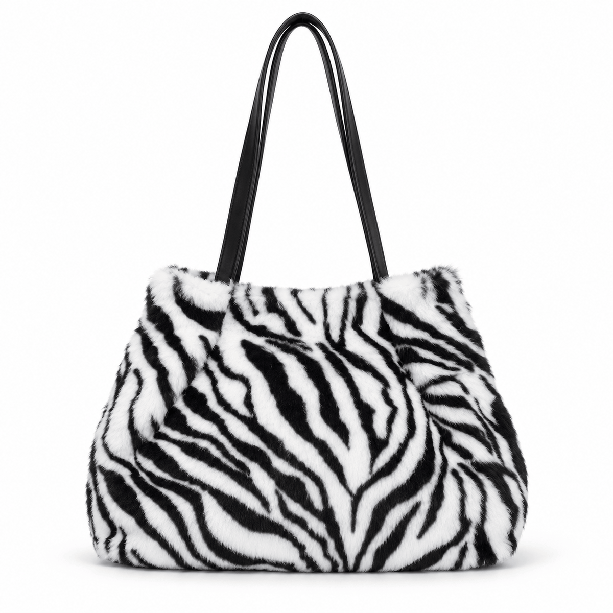 Flauschige Damentasche NAZZEA SAVANA mit Animalprint