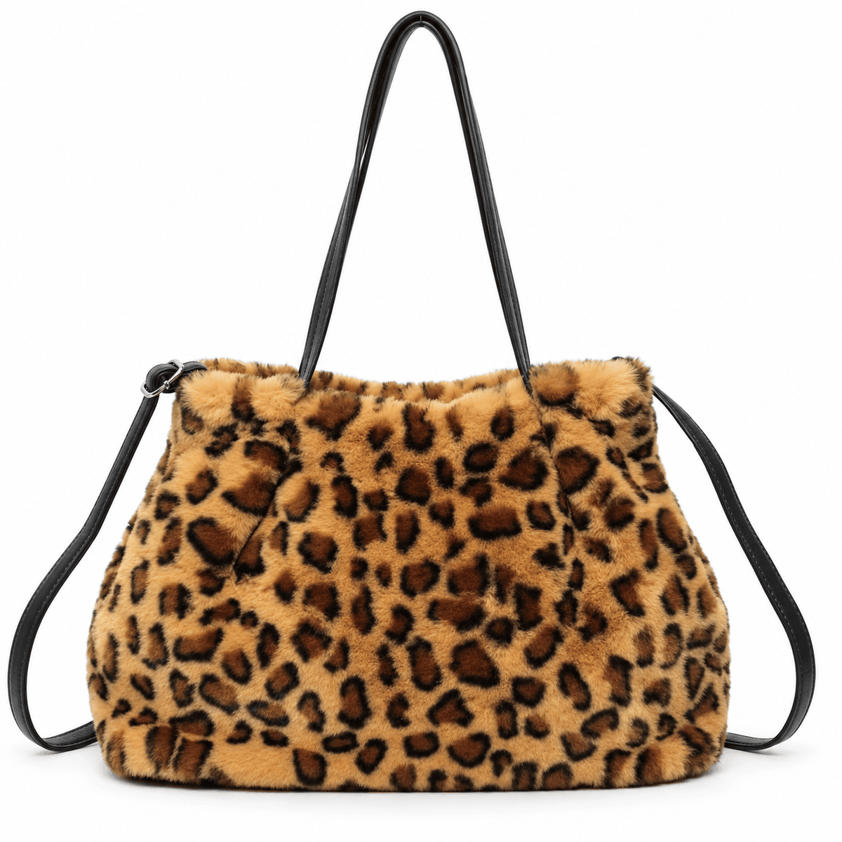 Flauschige Damentasche NAZZEA SAVANA mit Animalprint