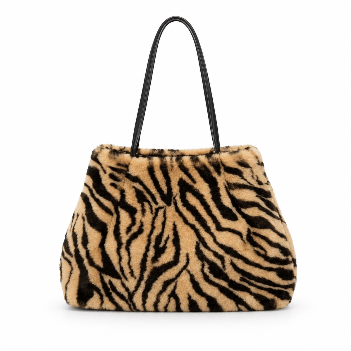 Flauschige Damentasche NAZZEA SAVANA mit Animalprint