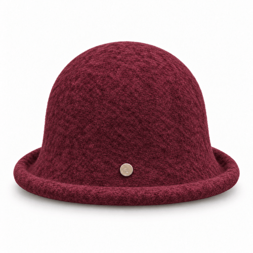 Pălărie cloche de damă NAZZEA VIENNA, cu bor răsucit