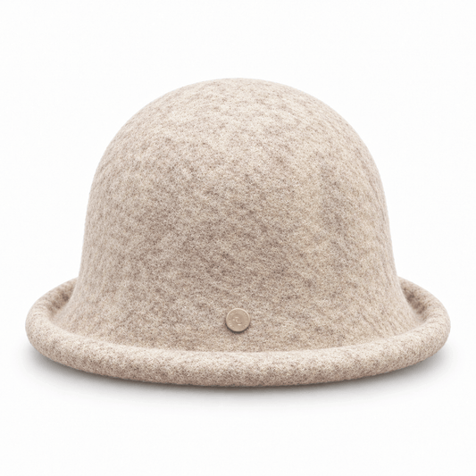 Pălărie cloche de damă NAZZEA VIENNA, cu bor răsucit