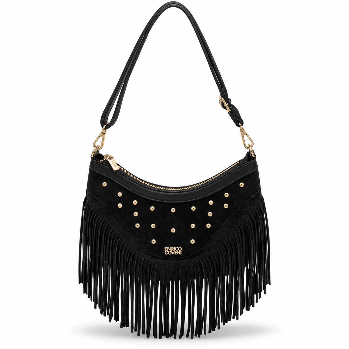 Sac à main pour femme Enrico Coveri SIENA à franges et détails dorés