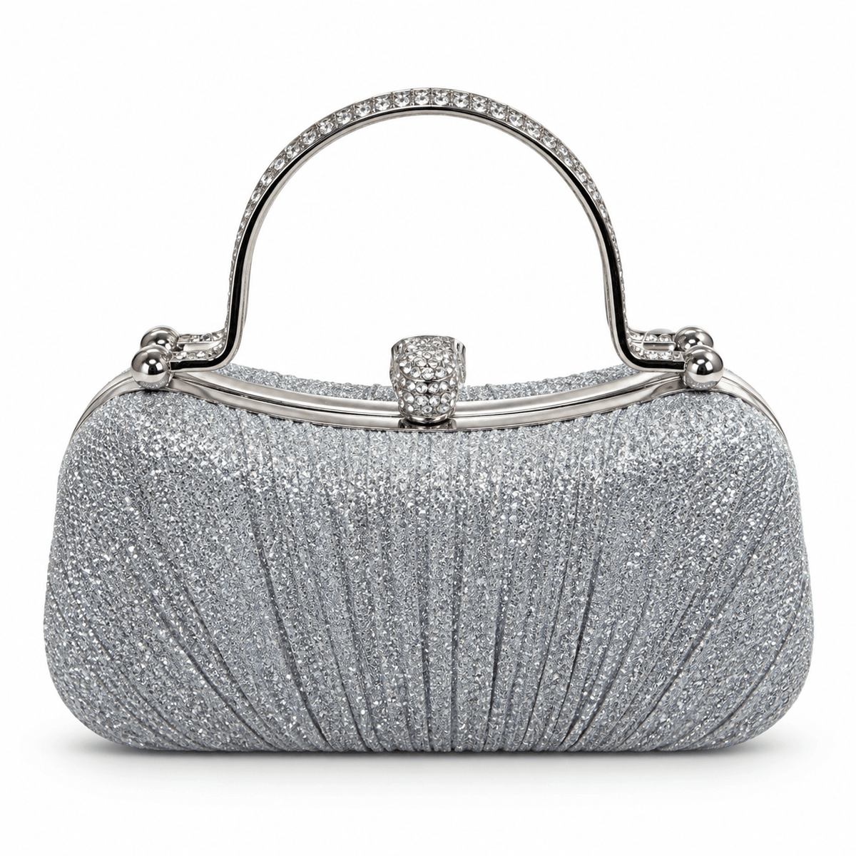 Geantă elegantă de damă NAZZEA CELESTE, culoare argintie