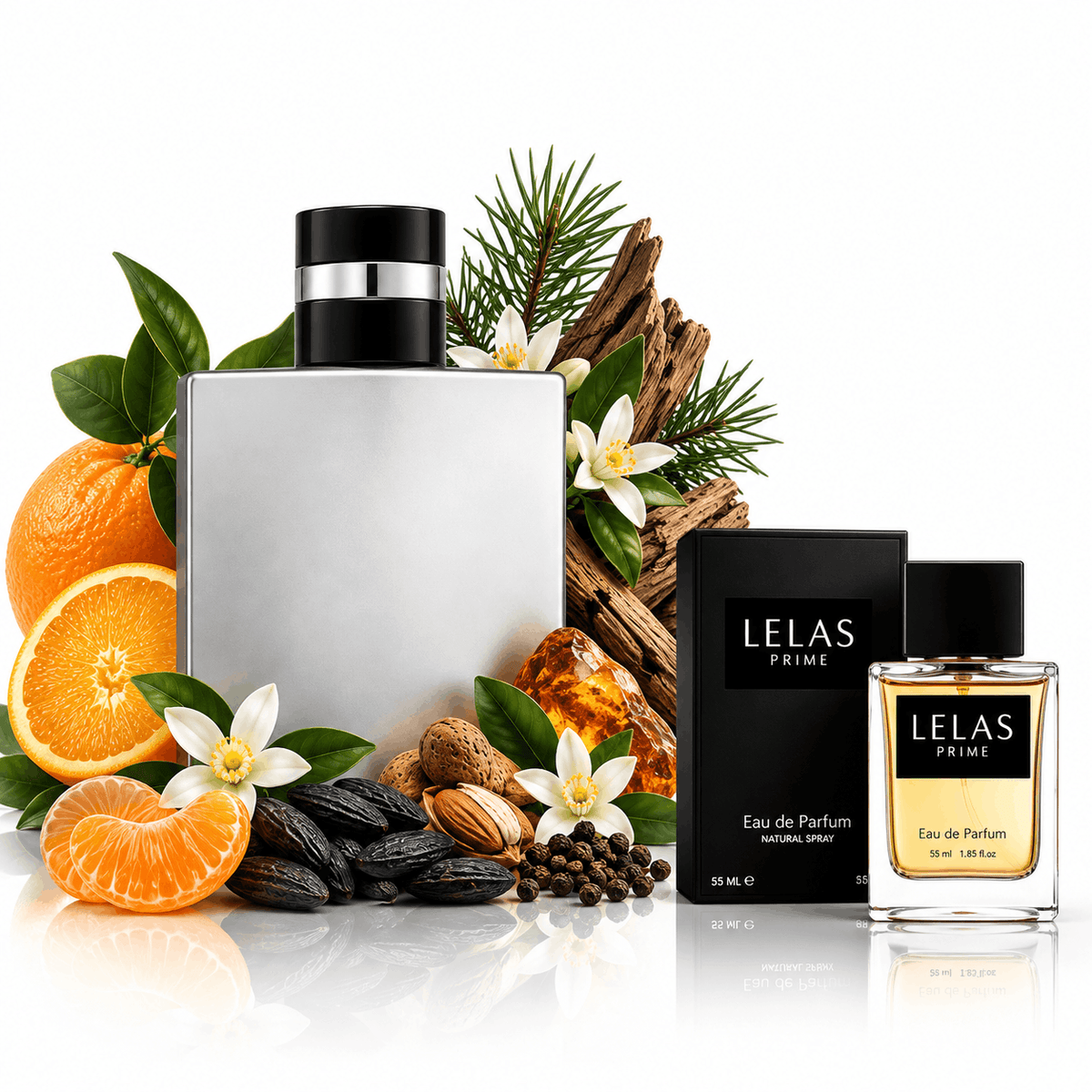 Ανδρικό άρωμα LELAS PRIME 55 ml – Εμπνευσμένο από το Allure Homme Sport Power Man