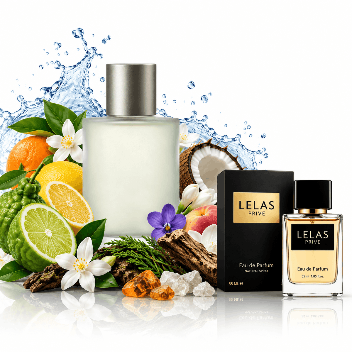Parfum pentru bărbați LELAS PRIME 55 ml – Inspirat de Aqua di Gio Flamingo