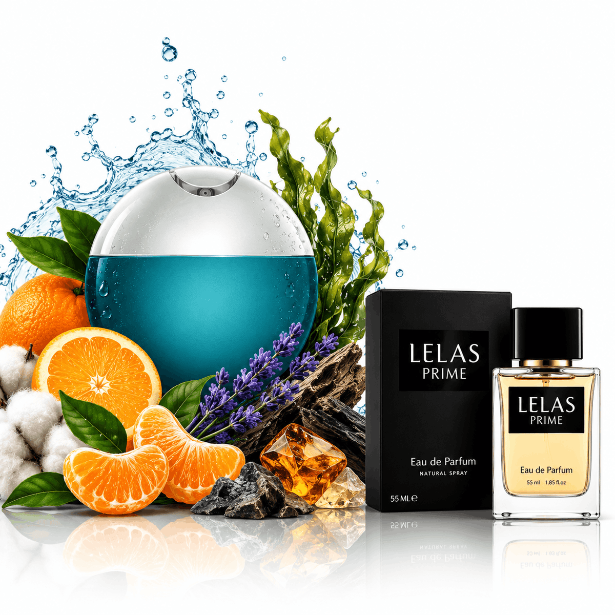 Ανδρικό άρωμα LELAS PRIME 55 ml – Εμπνευσμένο από το Aqua Pour Homme Special Man