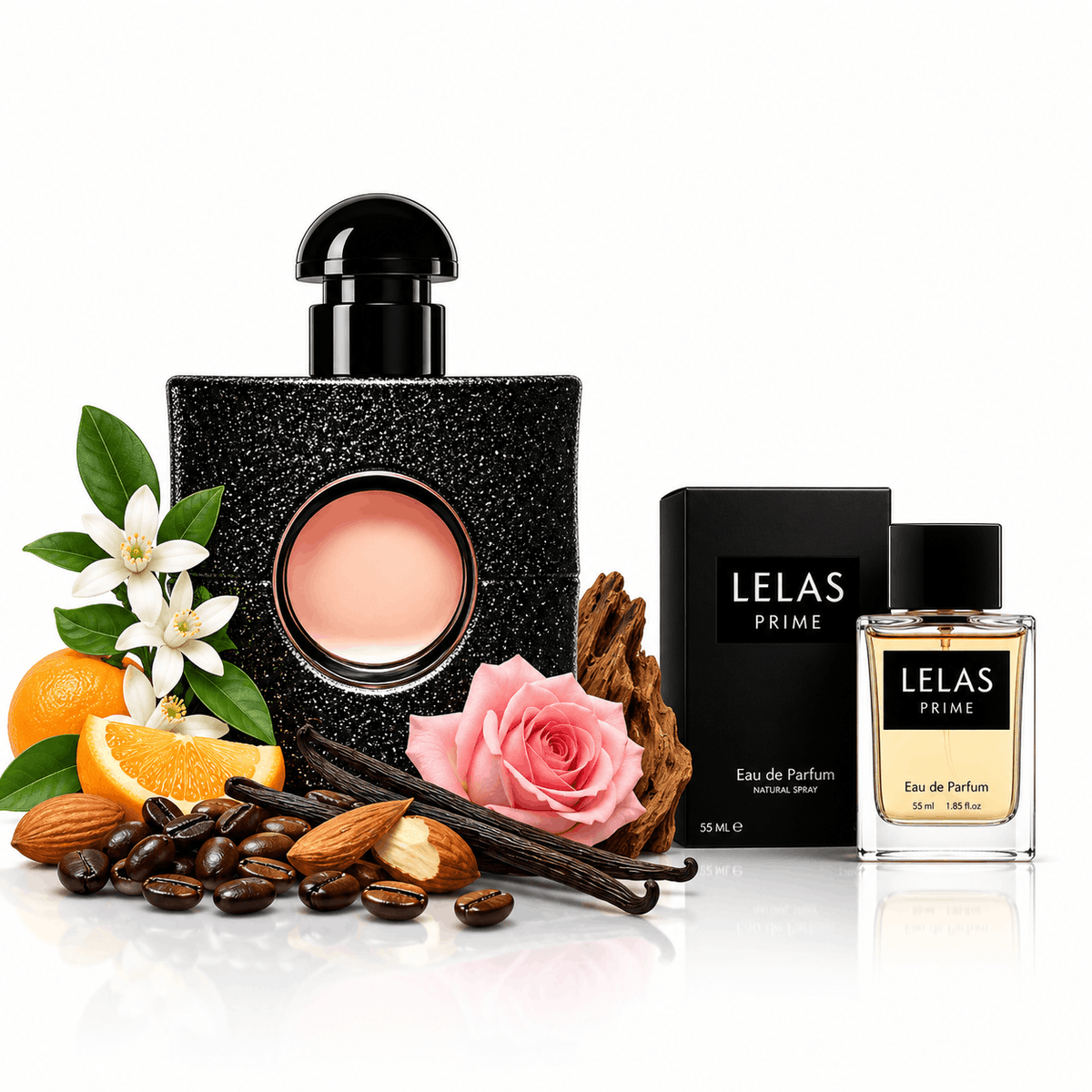 Damenparfüm LELAS PRIME 55 ml – Inspiriert von Black Opium