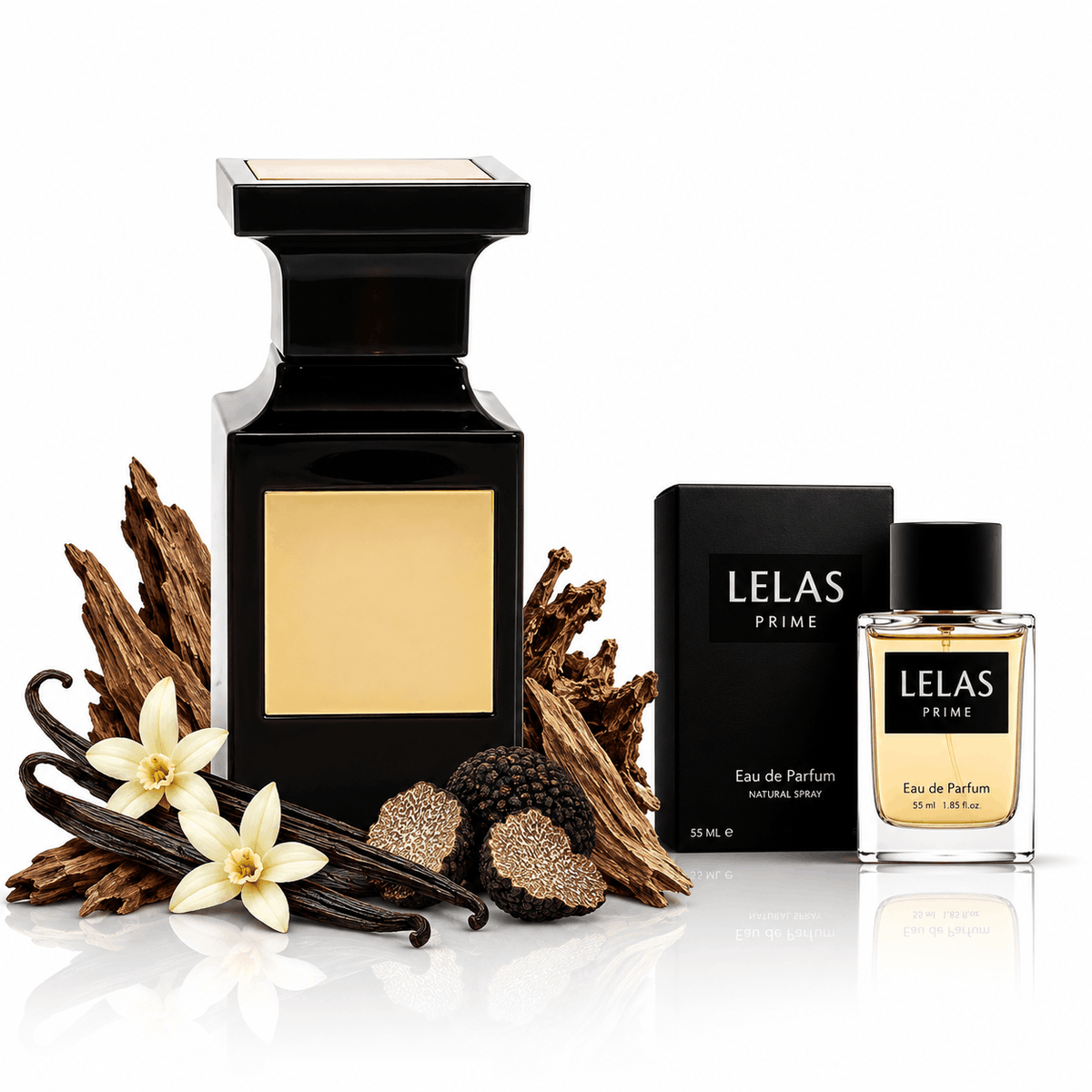 Мъжки парфюм LELAS PRIME 55 ml – Вдъхновен от Noir de Noir