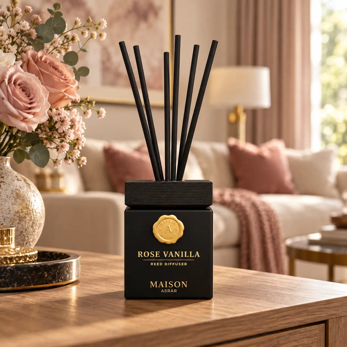 Difuzor de aromă Maison Asrar Rose Vanilla – 250 ml, aspectul 3
