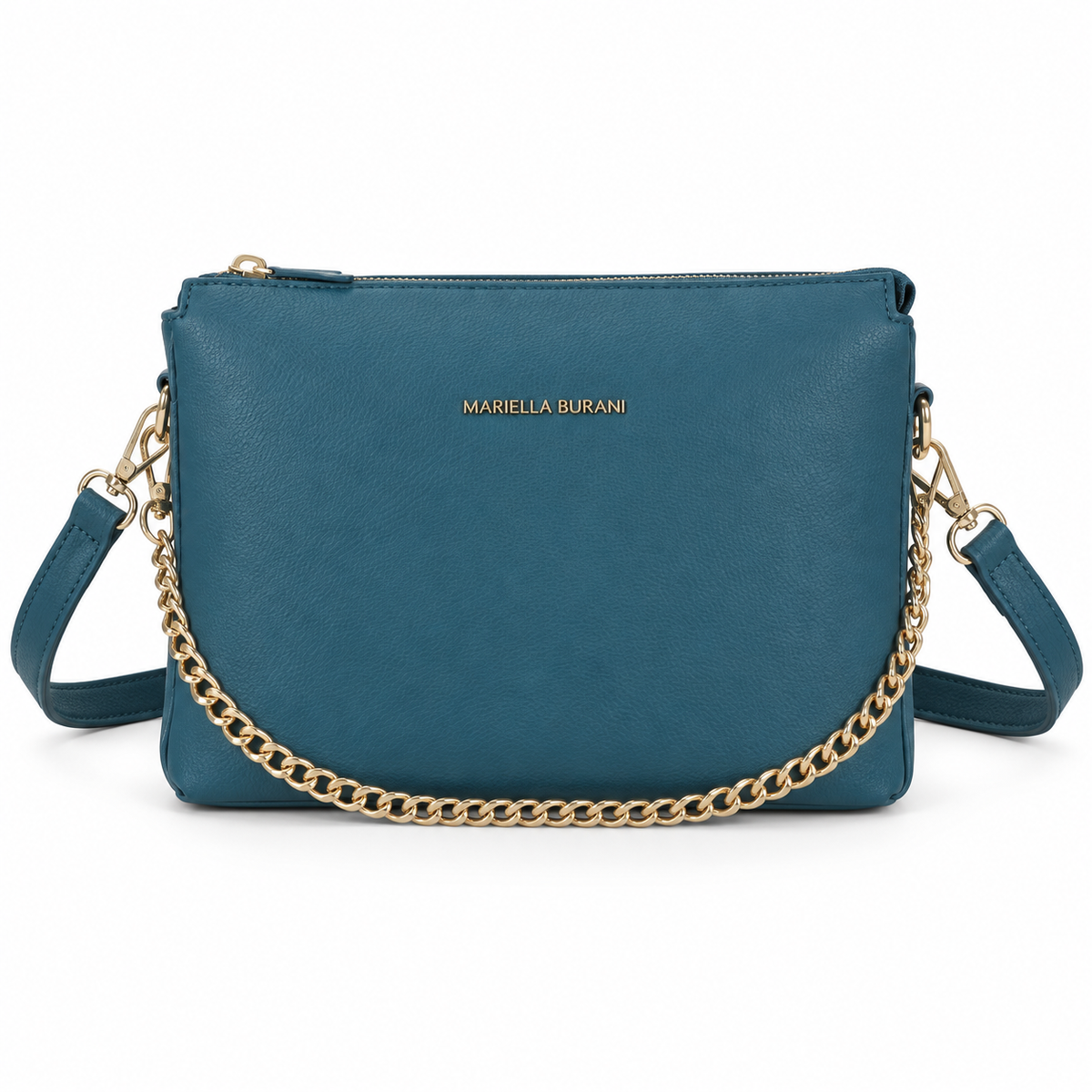 Sac bandoulière femme MARIELLA BURANI MB, bleu pétrole
