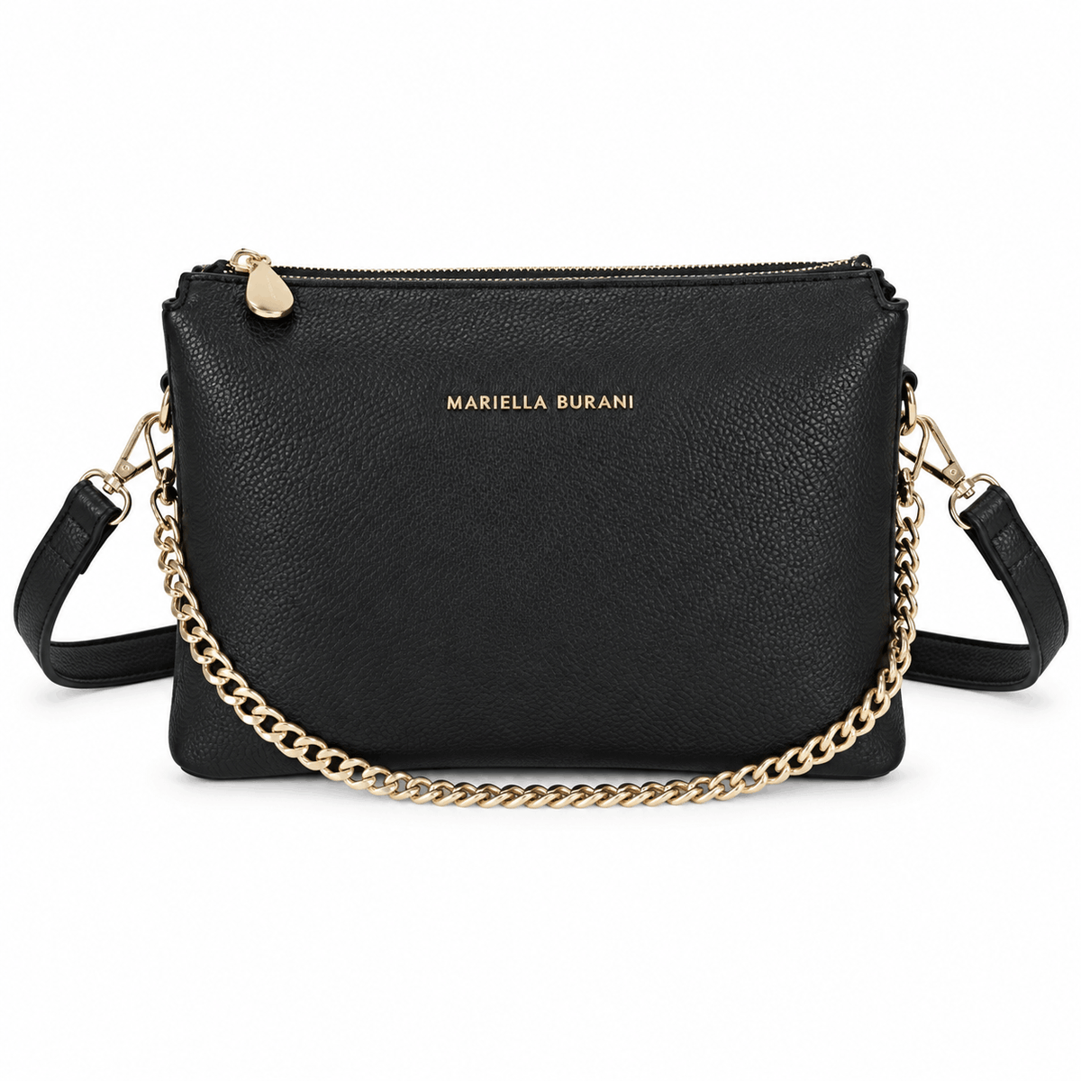 Sac porté épaule pour femme MARIELLA BURANI MB, couleur noire