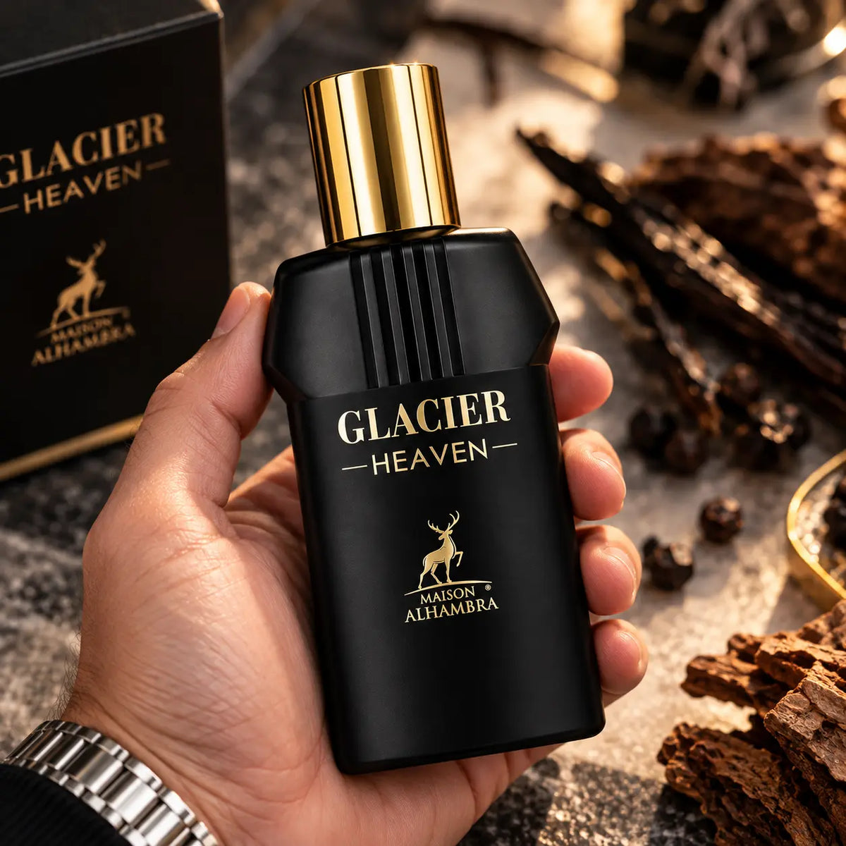 Herrenparfüm Maison Alhambra Glacier Le Noir EDP – 100 ml, Ansicht 4