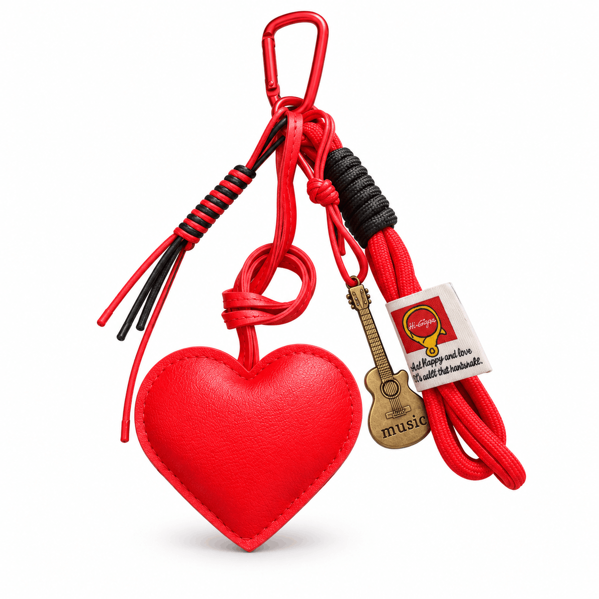 Schlüsselanhänger für Tasche NAZZEA AMORE, Farbe Rot