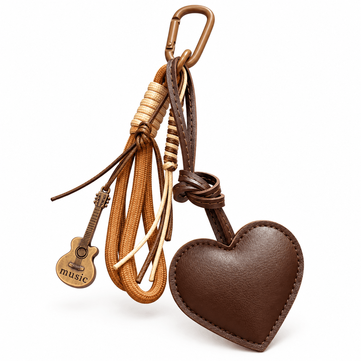 Schlüsselanhänger für die Tasche NAZZEA AMORE, Farbe Braun