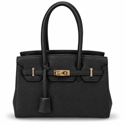 Geantă de damă NAZZEA BIRONA – model elegant cu detalii metalice, culoare neagră