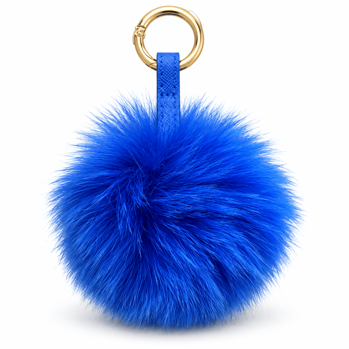 Breloc pufos NAZZEA Fluffy, culoare albastră