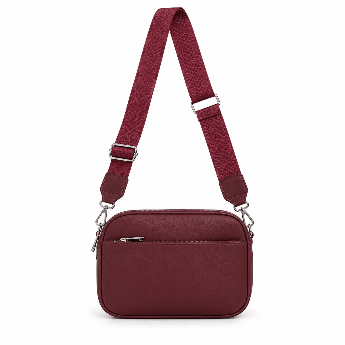 Damen-Schultertasche NAZZÉA RIMINI, bordeauxfarben