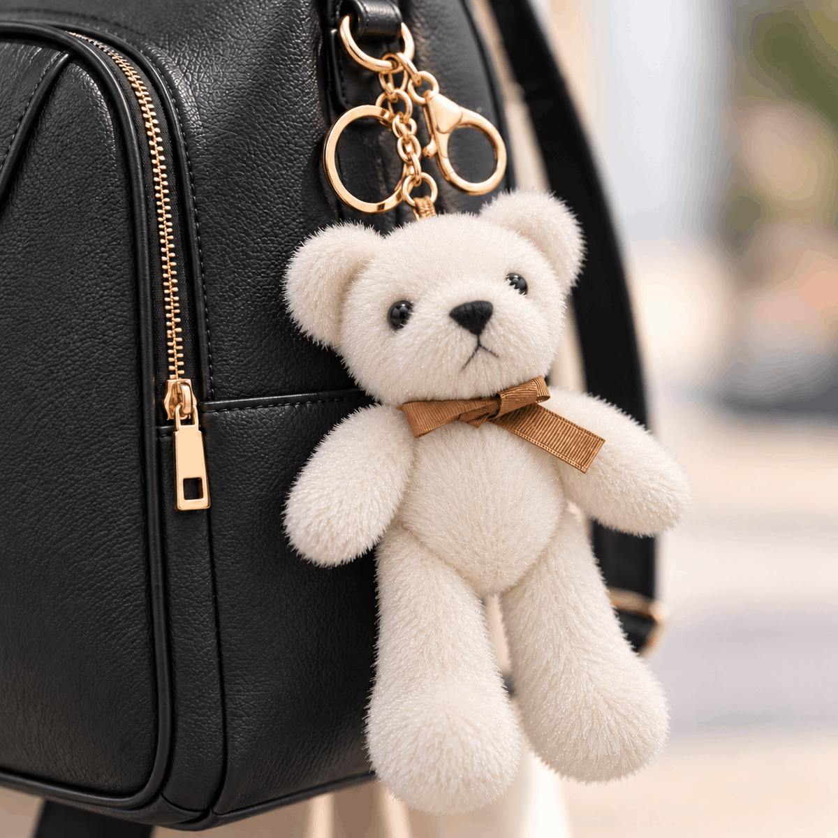 Плюшен ключодържател мече NAZZEA TEDDY – аксесоар за чанта и раница, изглед 14