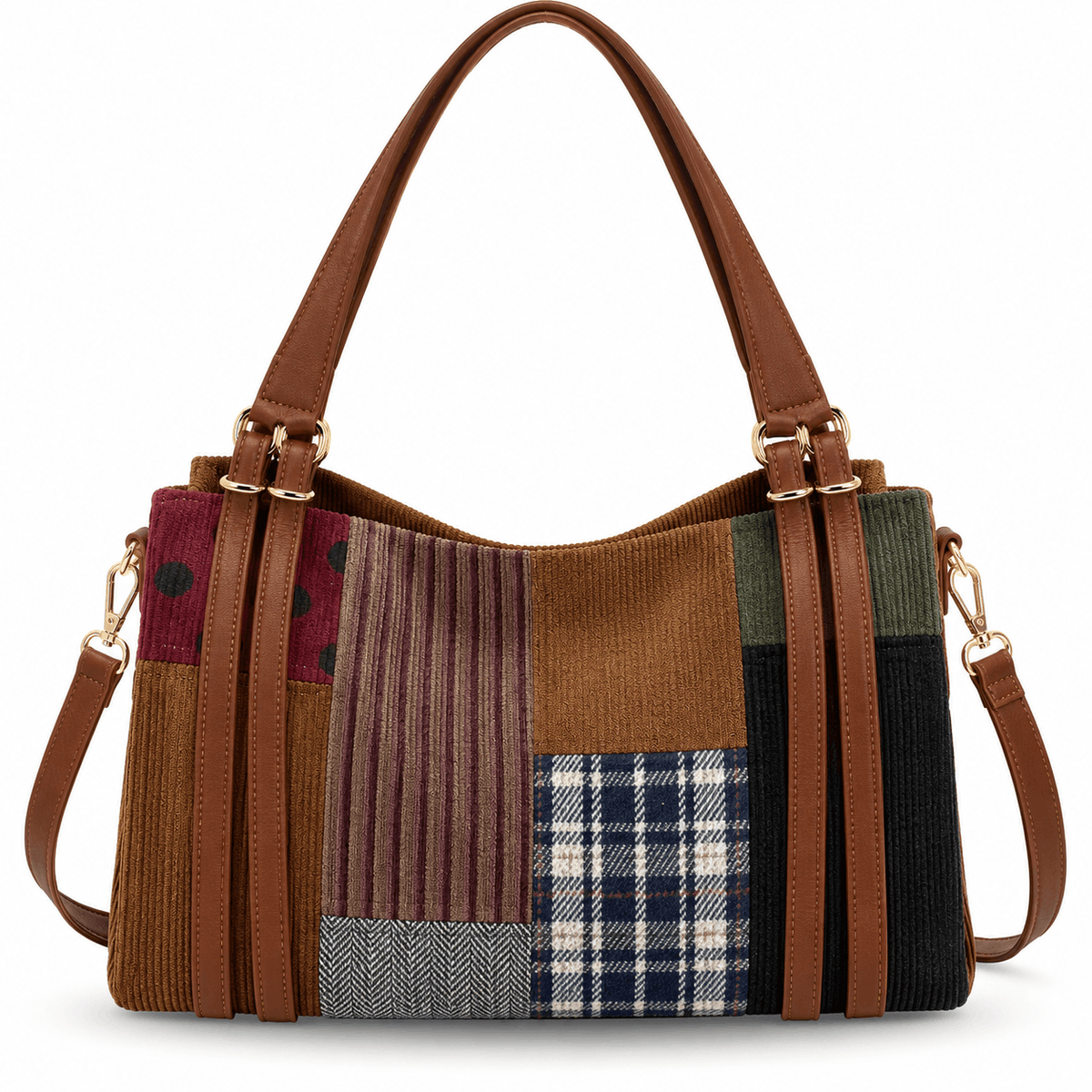 Geantă de damă NAZZEA TOSCANA – model patchwork textil