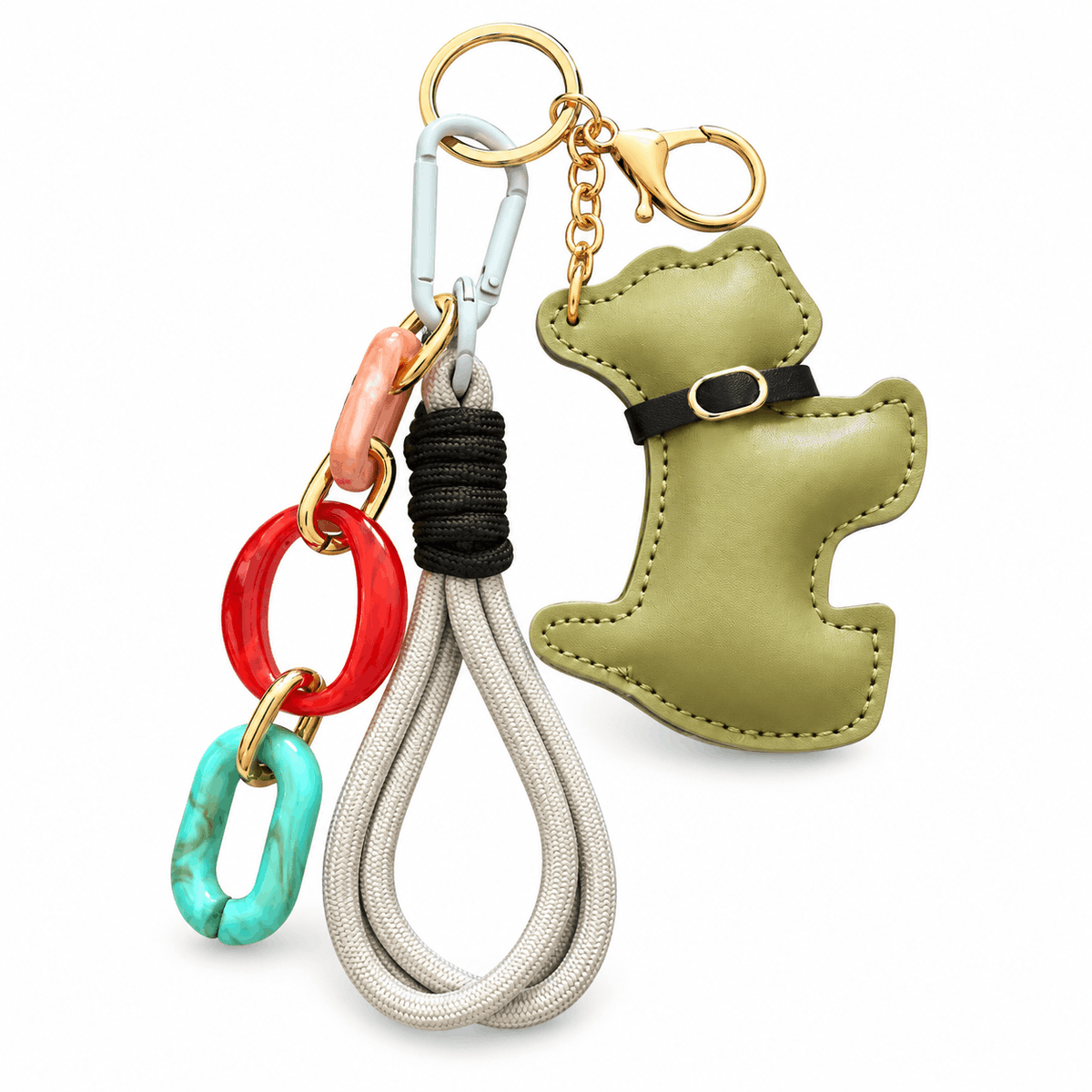 Schlüsselanhänger für die Tasche NAZZENA LUCKY, olivgrün