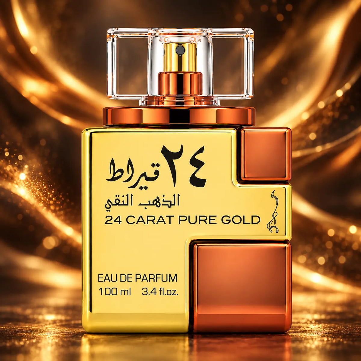 Lattafa 24 Carat Pure Gold uniszex parfüm EDP – 100 ml, 3. kép